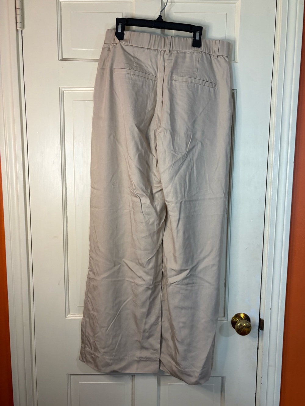 Abercrombie & Fitch Sloane Tailored High Rise Wide Trouser Pant Khaki/Tan Medium - Picture 6 of 8